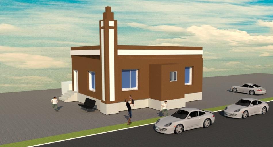 مسجد 300 متر مربع